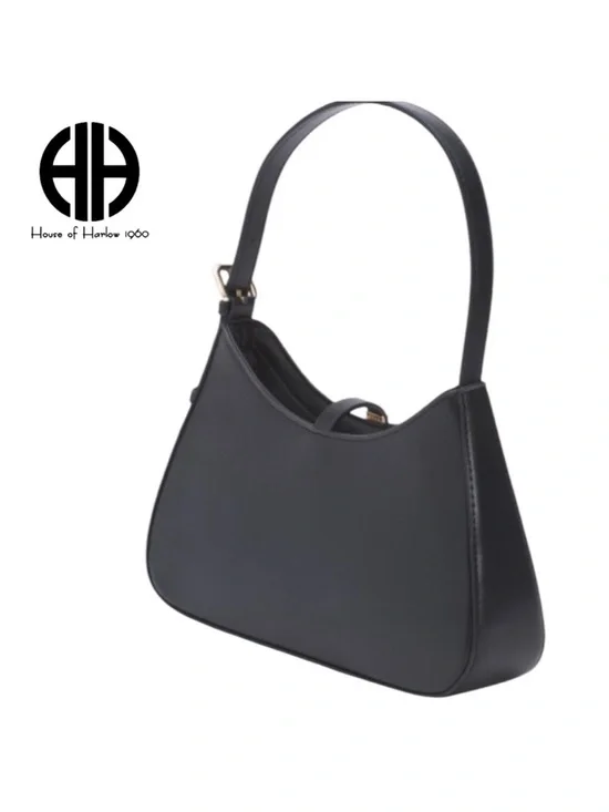 NWT House of Harlow 1960 Woven Shoulder Bag with Cherry Hair Clip - Picture 5 of 6